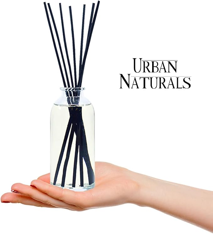 Urban Naturals Black Raspberry Vanilla Reed Diffuser Set | Made with Essential Oils & Real Botanicals | BlackBerry, Raspberry, Amber, Vanilla Orchid & Sandalwood | Made in the USA