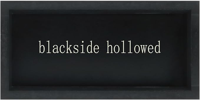 Esur Home Office Desk Black Decor - Inspirational Farmhouse Wooden Box Sign - Everything is Figureoutable