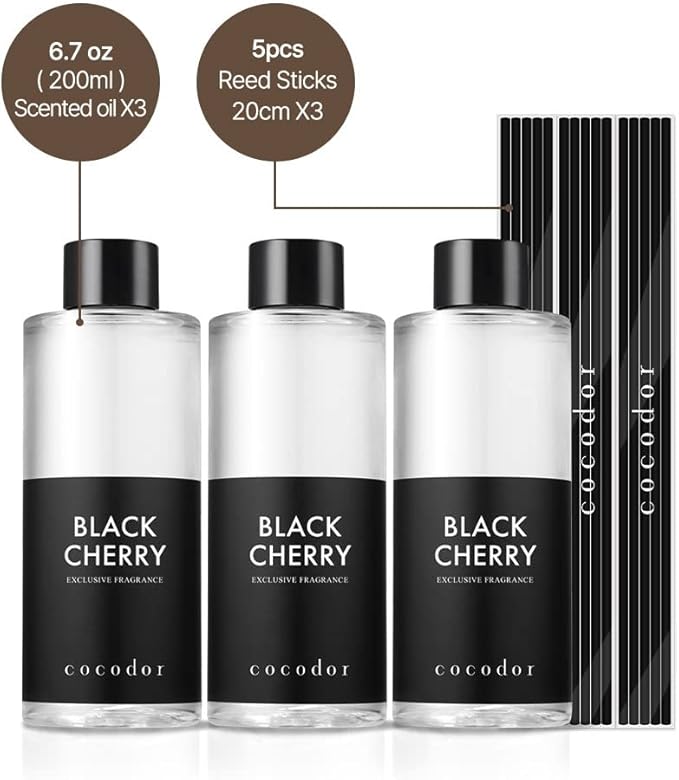 COCODOR Reed Diffuser Oil Refill/April Breeze /6.7oz / 3 Pack/Aromatherapy, Home Fragrance, Scented Oils, Oils for Reed Diffuser, Bathroom Home Decor