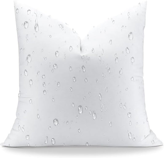 Artscope 16x16 Outdoor Pillow Inserts, Synthetic Down Waterproof Throw Pillow Inserts, Soft Decorative Outdoor Pillows for Couch Sofa Bed Patio Furniture