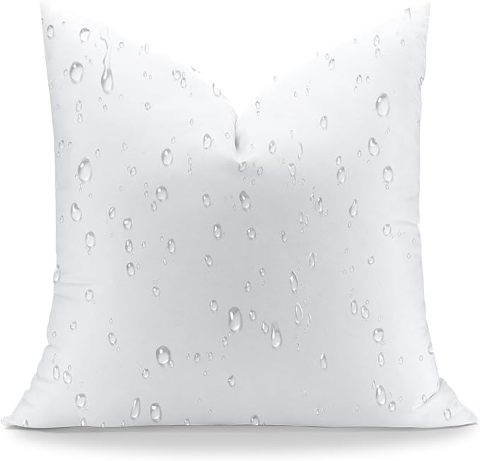 Artscope 26x26 Outdoor Pillow Inserts, Synthetic Down Waterproof Throw Pillow Inserts, Soft Decorative Outdoor Pillows for Couch Sofa Bed Patio Furniture