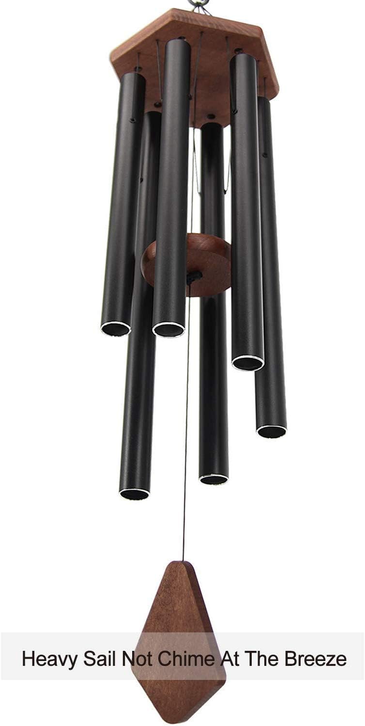 Wind Chimes Outdoor,36 Inch Memorial Wind Chimes Outdoor Large Deep Tone with 6 Heavy Metal Tubes Tuned.Wind Chimes for Loss Loved One, Memorial Gift.Garden Decor