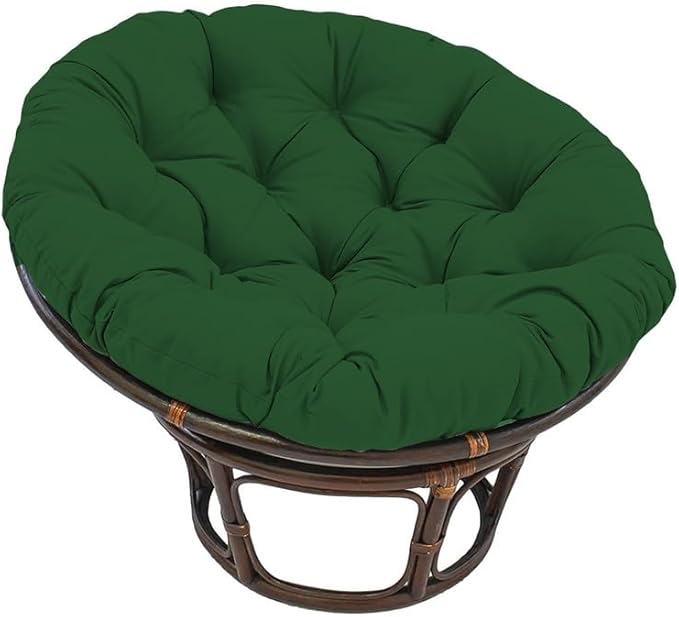 Papasan Round Chair Cushion, Thickened Soft Egg Chair Cushions Replacement, Hanging Swing Seat Pads for Outdoor Indoor Garden Patio (Without Seats)