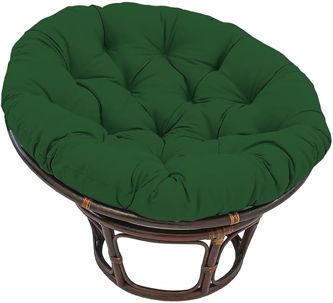 Papasan Round Chair Cushion, Thickened Soft Egg Chair Cushions Replacement, Hanging Swing Seat Pads for Outdoor Indoor Garden Patio (Without Seats)