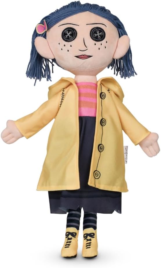 Coraline Cuddle Pillow Plush, Kids Bedding Super Soft Plush Pillow, (Officially Licensed Product) By Franco