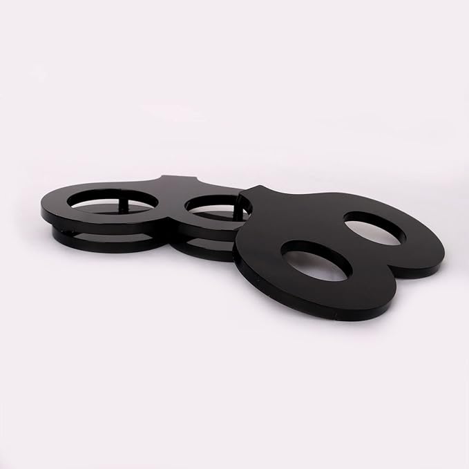 lightsaber vertical wall mount.lightsaber wall mount holder.Applicable to most lightsabers.(Black 2 holes)