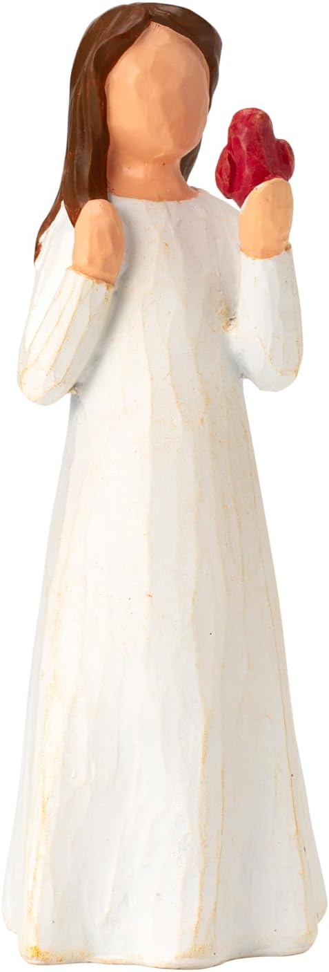 TOHLUCS Cardinal Angel Statue: Exquisite Sculpted Hand-Painted Messenger Figurine, Meaningful Remembrance Gift for Loss, Elegant Cardinal Gifts for Women, Christmas Ornaments & Memorial Home Decor