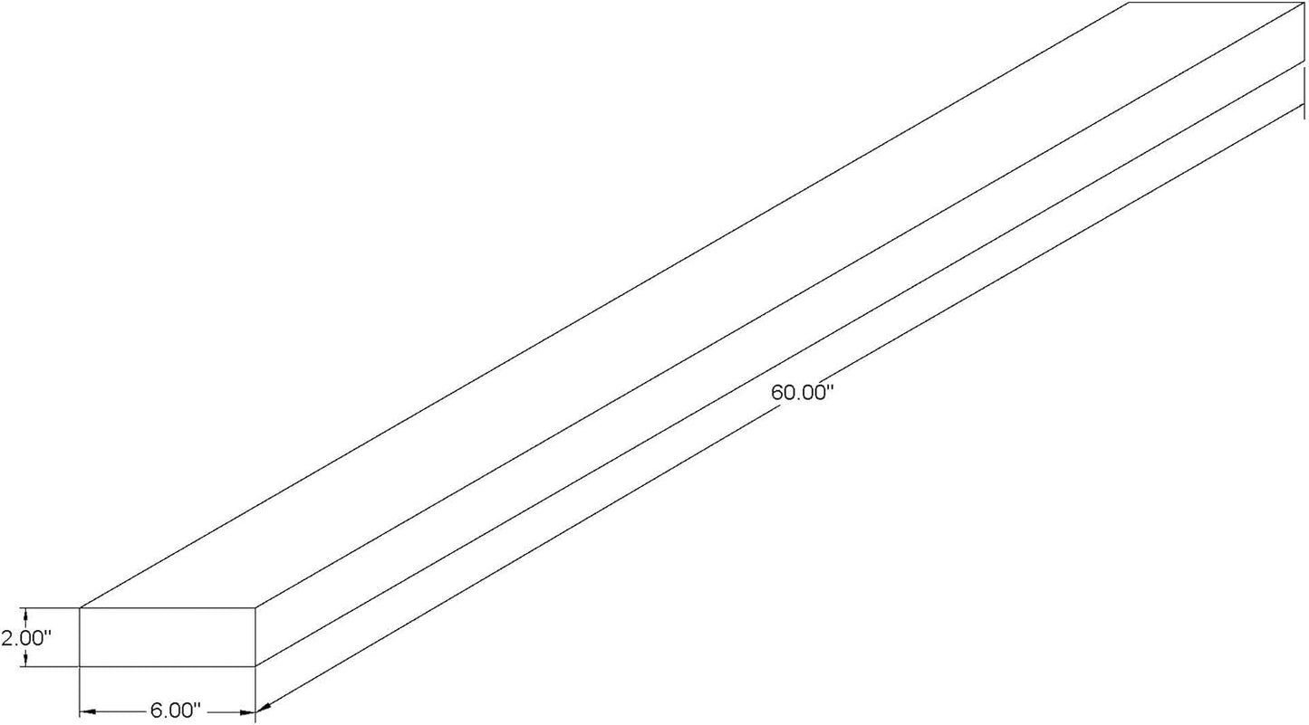 joelsantiques 60 Inch Wooden Floating Shelves for Wall - 60x6x2 in - Made of Natural Wood - Long Heavy Duty Rustic Wall Shelves for Bedroom - Perfect for Living Room, Kitchen - Grey, Gray