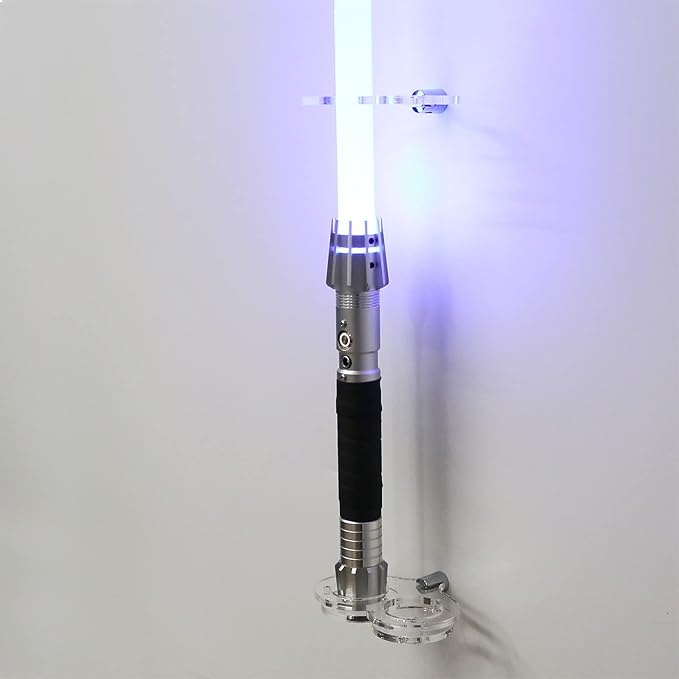 lightsaber vertical wall mount.lightsaber wall mount holder.Applicable to most lightsabers.(Transparent 2 holes)