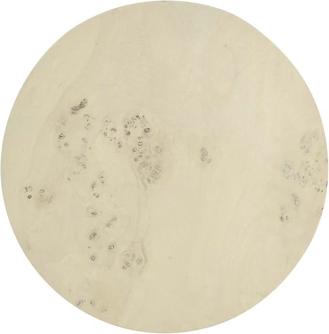 Modway EEI-6271-BLB Cosmos 16" Round Burl Wood Side Table, Bleached Burl