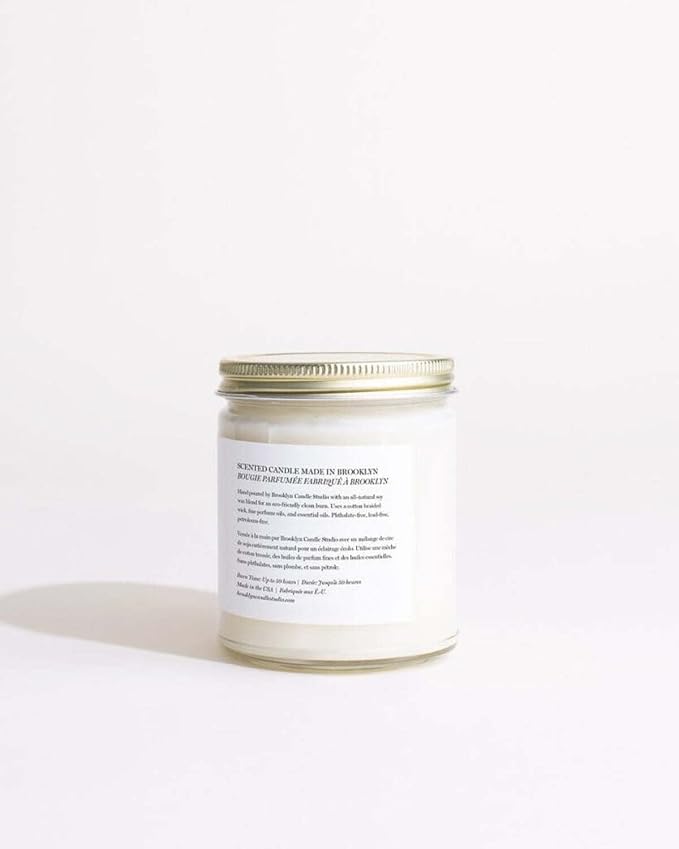 Brooklyn Candle Studio Catskills Jar Candle - Luxury Scented Candle, Vegan Soy Wax, Hand Poured in The USA, 50 Hour Slow Burn Time - 7.5oz