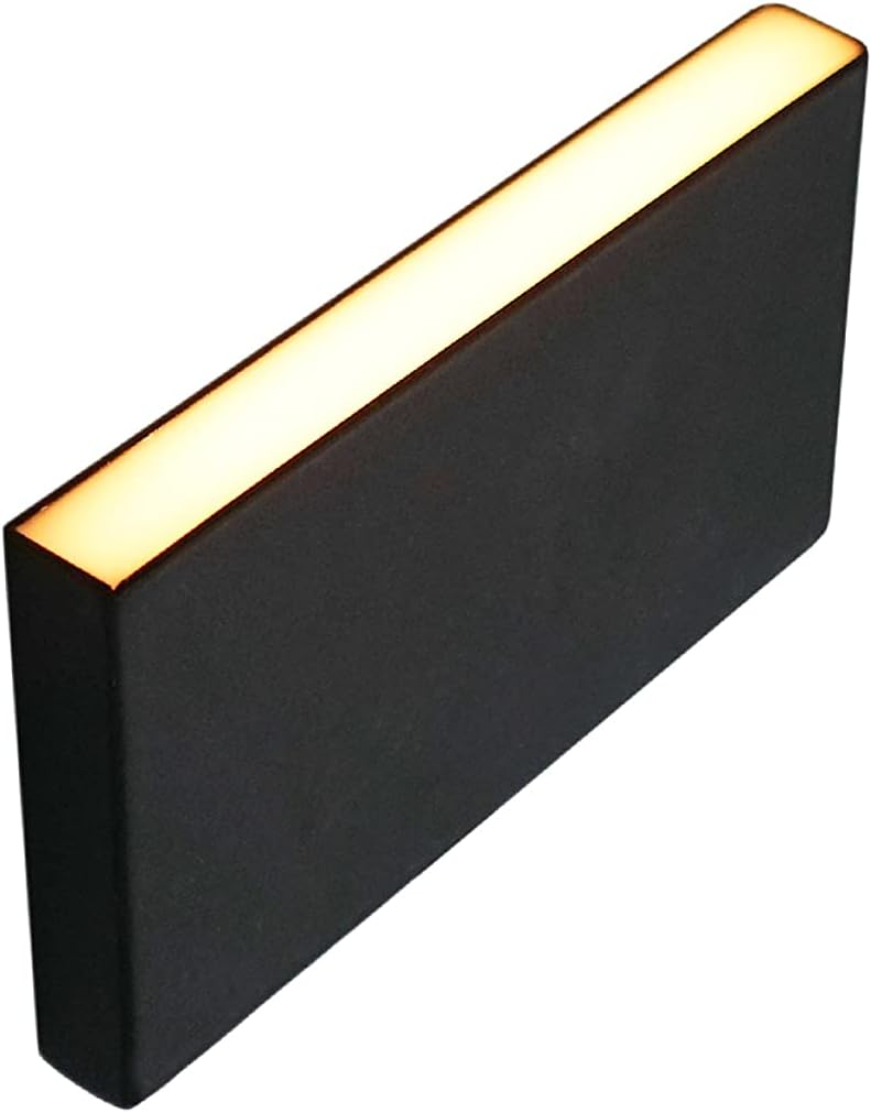 LUMENGY Paver Light Slim 0.5x4 Inch Glare-Free Steel Brick Lighting for Pavers, Walls, Driveway & Pathway Borders 2700K Warm White, Waterproof, Drive-Over Rated - 12V AC/DC