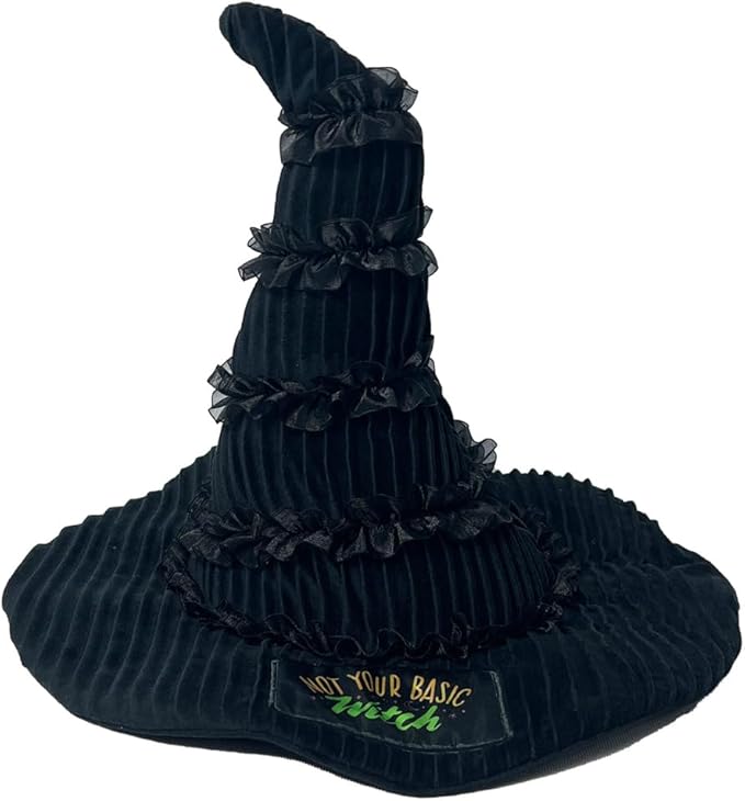 Wicked Elphaba's Witch Hat Bedding Super Soft Plush Decorative Throw Pillow, 14 in X 9 in, (Officially Licensed Product) By Franco Collectibles