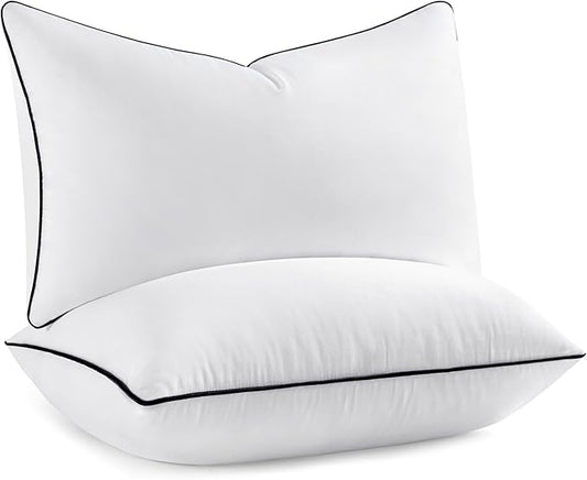 MIULEE 12x20 Pillow Inserts, Fluffy Down Alternative Filling Pack of 2 Ultra Soft Lumbar Throw Pillows for Sofa Couch Bed
