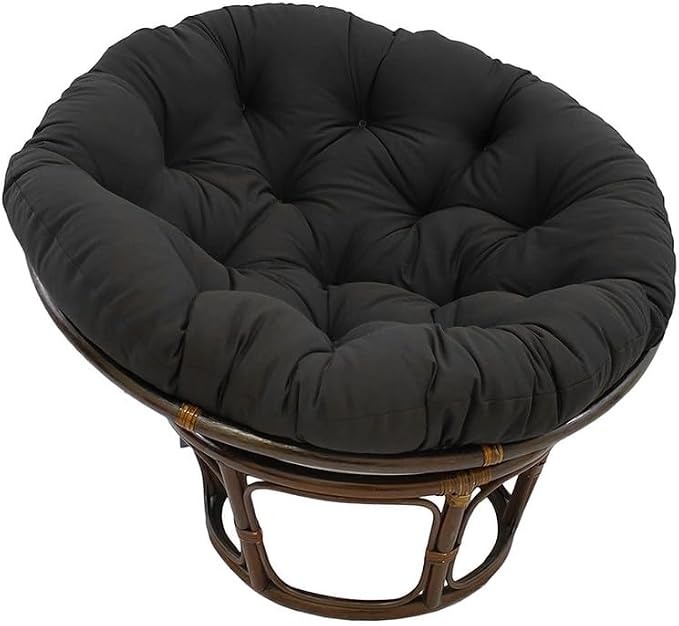 Papasan Round Chair Cushion, Thickened Soft Egg Chair Cushions Replacement, Hanging Swing Seat Pads for Outdoor Indoor Garden Patio (Without Seats)