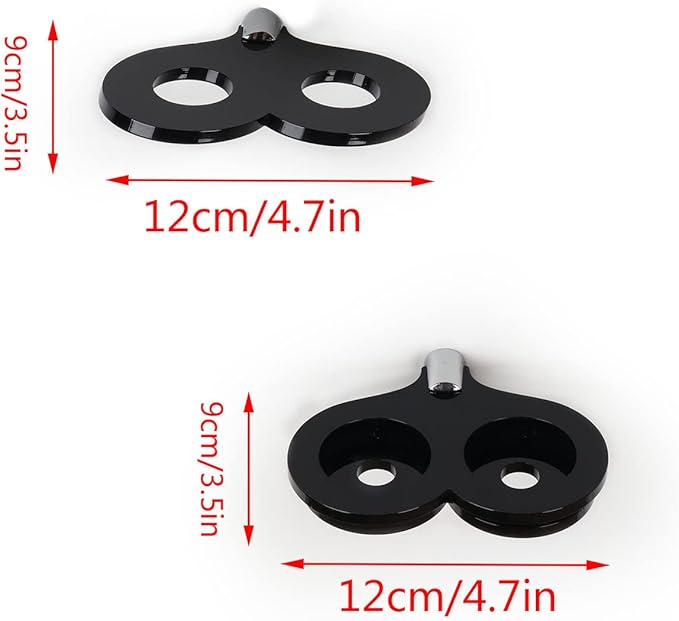 lightsaber vertical wall mount.lightsaber wall mount holder.Applicable to most lightsabers.(Black 2 holes)