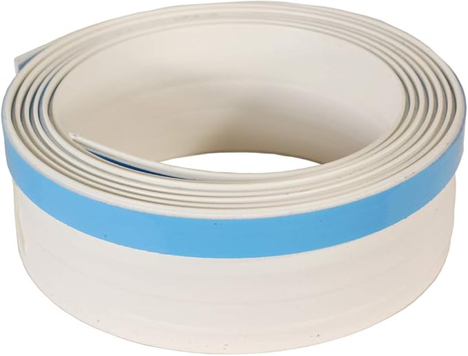 Sliding Glass Door Draft Stopper | Energy-Efficient Weatherstripping for Sliding Door Pet Panels | Dog and Cat Door Compatible | Universal Fit & Easy Installation | White, 96" Length