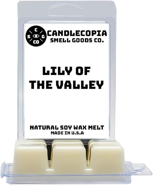 Lily of the Valley Strongly Scented Hand Poured Vegan Wax Melts, 12 Scented Wax Cubes, 6.4 Ounces in 2 x 6-Packs