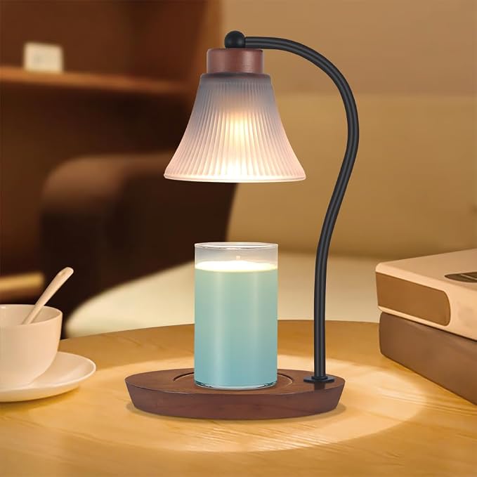 mocosa Candle Warmer Lamp with Timer Dimmer for Jar Candles Mom Christmas Birthday Gifts House Warming New Home Bedroom Decor with 2 Bulbs