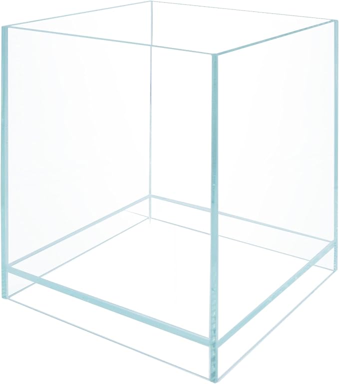 Nano Tall Rimless Aquarium Low Iron Frameless Fish Tank, Extra Clear with Floating Air Style, for Aquariums or Terrariums
