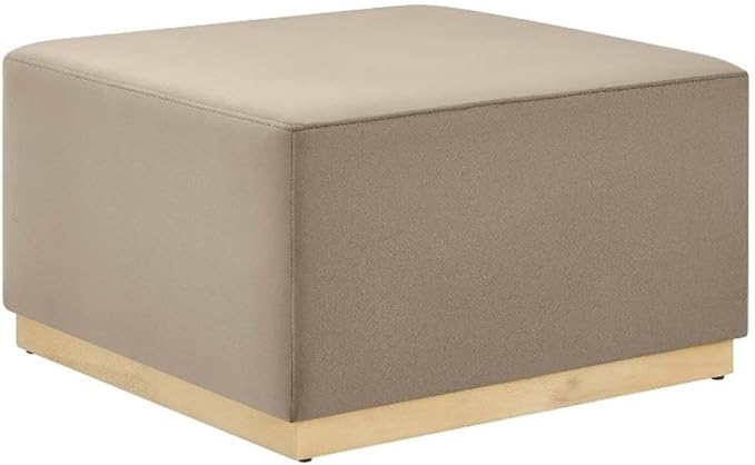 Modway Large 28" Square Performance Velvet Upholstered Upholstered Ottoman