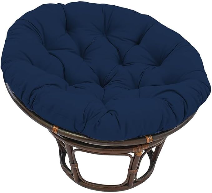 Papasan Round Chair Cushion, Thickened Soft Egg Chair Cushions Replacement, Hanging Swing Seat Pads for Outdoor Indoor Garden Patio (Without Seats)