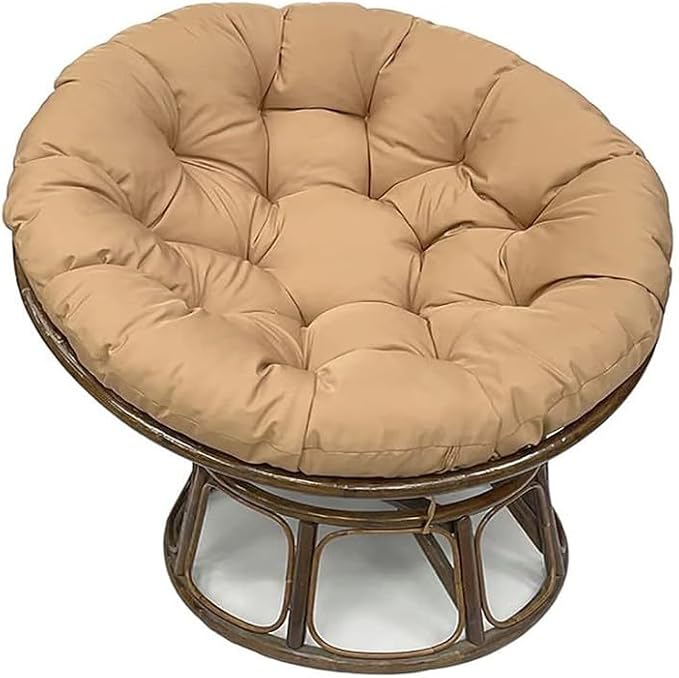 Papasan Round Chair Cushion, Thickened Soft Egg Chair Cushions Replacement, Hanging Swing Seat Pads for Outdoor Indoor Garden Patio (Without Seats)