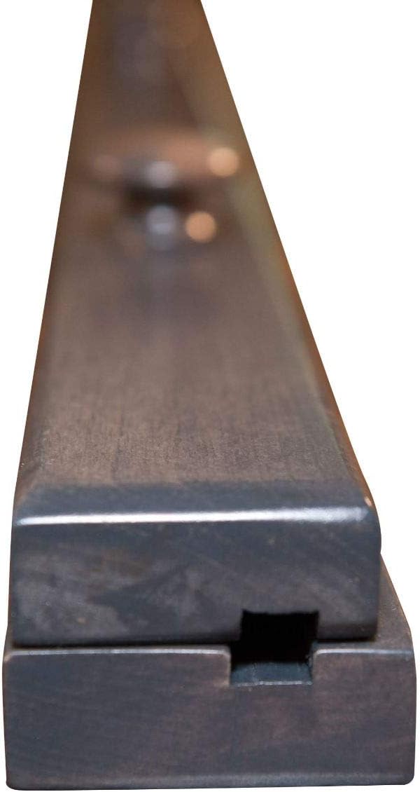 RRD Amish Made Quilt Rack Wall Mount - Rustic Tapestry Hangers for Rugs, Tapestries & Quilts - Maple Wood, Antique Slate Stain, 42'