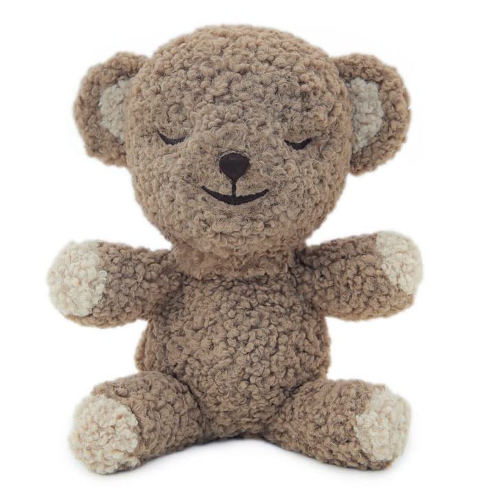 SNOObear White Noise Machine - Cry-Activated Plush Baby Sleep Soother - Cocoa Woolly