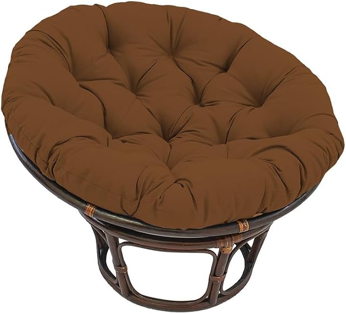 Papasan Round Chair Cushion, Thickened Soft Egg Chair Cushions Replacement, Hanging Swing Seat Pads for Outdoor Indoor Garden Patio (Without Seats)