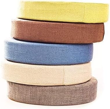 Round Floor Pillow Cover Tatami Floor Cushion Cover Straw Japanese Futon Cover Meditation Seating Ottoman Throw Protector for Living Room Indoor Outdoor Light Green,19.69 inches