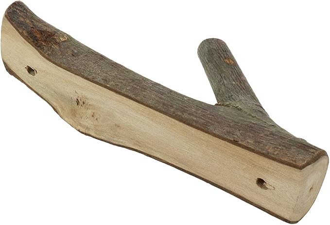 8Pcs Real Wood Tree Branch Wall Hook, Farmhouse Rustic Decorative Wooden with Bark Trunk Thickness 2cm-3cm with Screw
