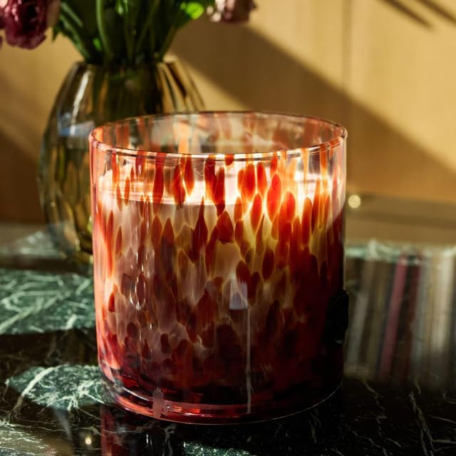 Zodax Apothecary Guild Scented Opal Glass Jar Candle- 50 oz/3-Wick - Cardamom Negroni