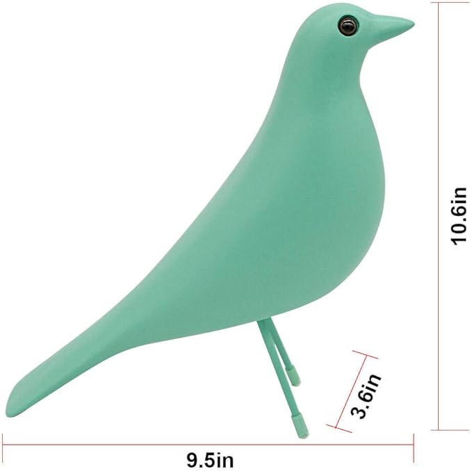 Mid Century Home Decor, House Bird, Adornment Office Home Decor, Desk Dove Ornament, Arts Pigeon Gifts, Replica Sculpture (Blue)