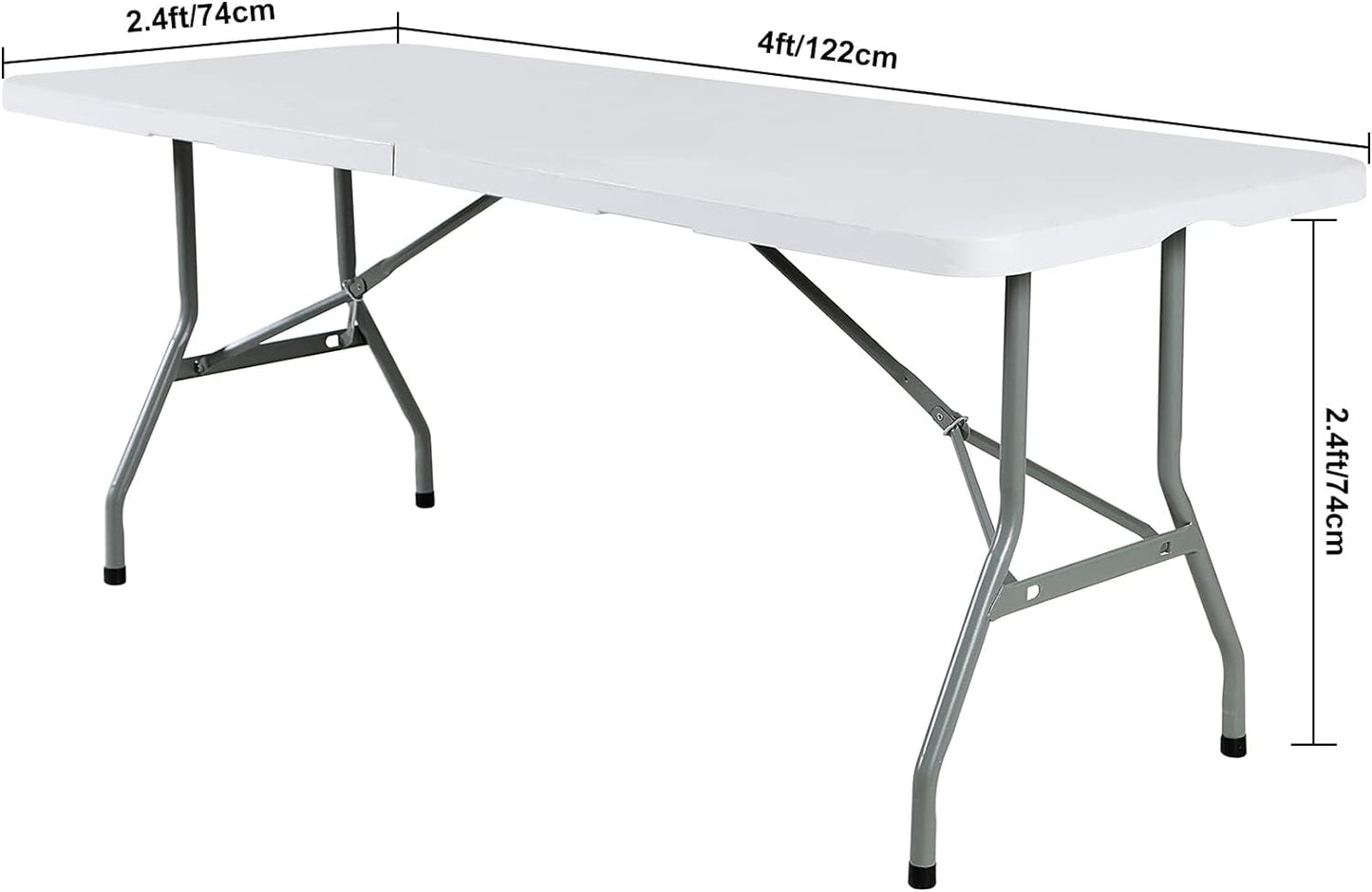 4Pack Spandex Waterproof Table Covers 4ft，Spandex 4ft Waterproof Table Cover for Party,Wedding, Banquet, and Events(Ivory)