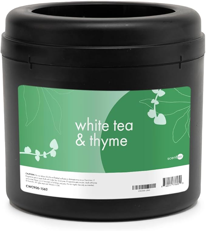 ScentAir Whisper Home Monthly Plug-in Refill, Fragrance Cartridge for Home and Office, White Tea & Thyme