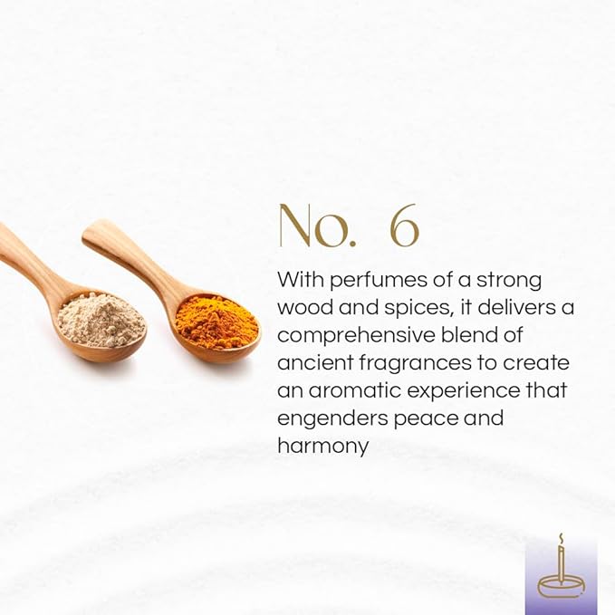Gonesh - Classic Collection - Non-Toxic 10” Slow Burn Wood & Spice Aromatic Sticks - No. 6-100 Pack
