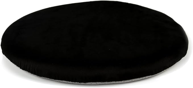 Sigmat 15" Round Seat Cushion, Memory Foam Stool Cushion for Stool Chair Black