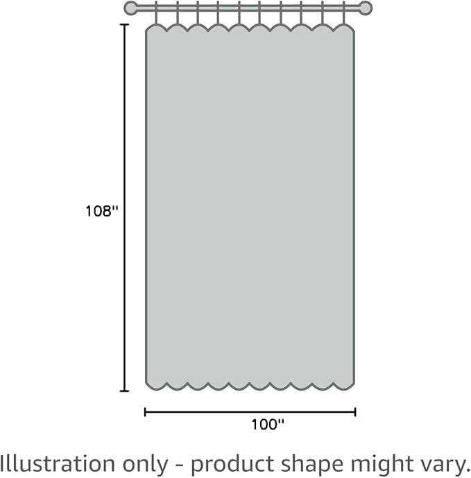 Joydeco Linen Blackout Curtains for Bedroom - 100% Light Blocking 1 Panels, White Drapes 100" W x 108" L, Thermal Insulated Room Darkening Curtains for Living Room, Rod Pocket & Back Tabs