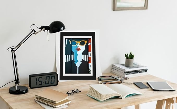 Kids Art Frames 8.5x11, 4-Pack Front Opening Changeable Picture Frames for Kids Artwork, Holds 150 Pieces Each, Artwork Storage and Wall Display Frame for Drawings, Portfolio, Black