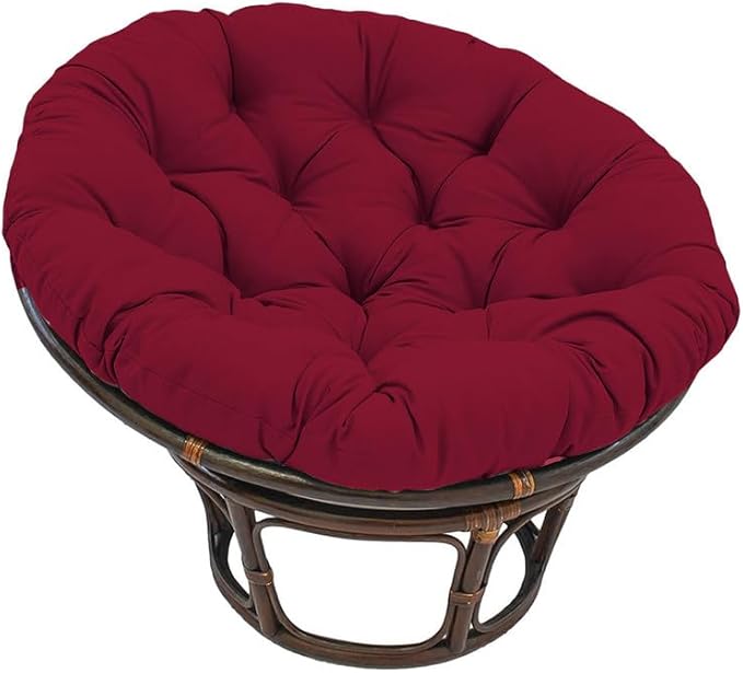 Papasan Round Chair Cushion, Thickened Soft Egg Chair Cushions Replacement, Hanging Swing Seat Pads for Outdoor Indoor Garden Patio (Without Seats)