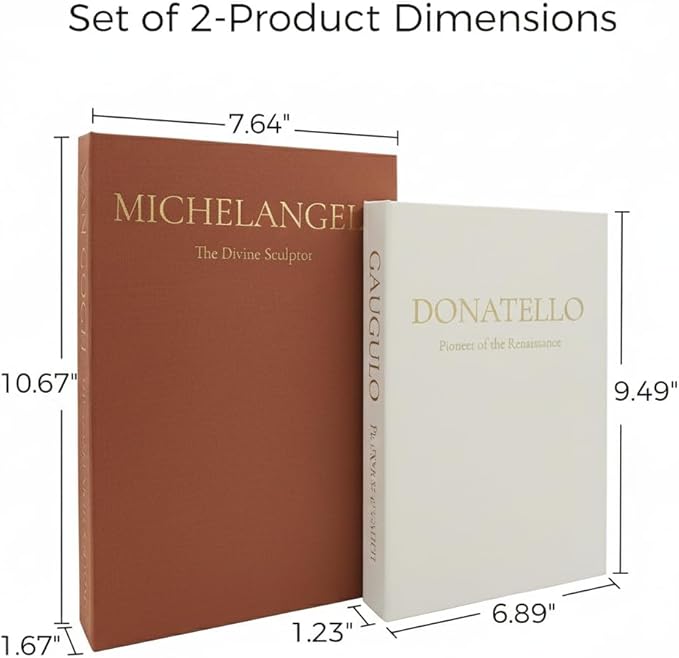 Aesthetic Faux Books for Home Decor (Set of 2) - Decorative Book Boxes with Hidden Storage - Ideal for Coffee Table, Living Room, Entryway & Bookshelf - Beige/Terracotta Linen