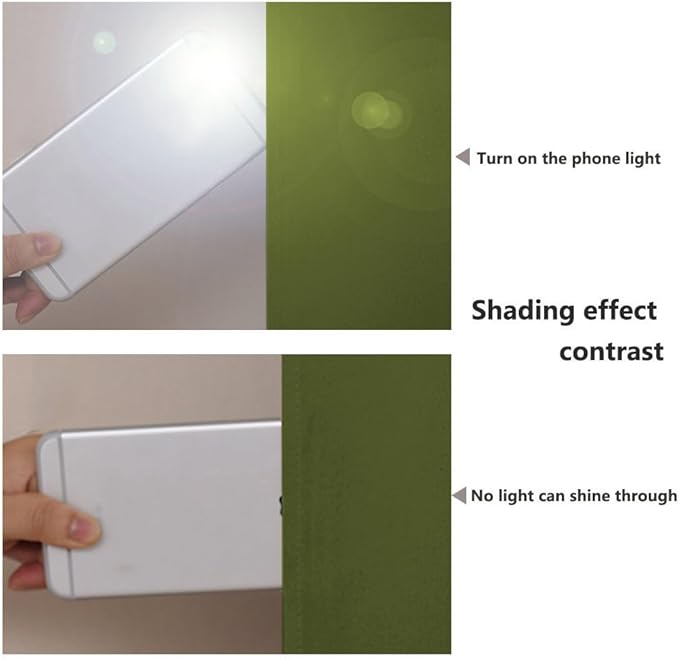 NICETOWN Full Shading Curtains for Windows, Olive Green, Pack of 2, 52 inches W x 95 inches L, Super Heavy-Duty Black Lined Blackout Curtains for Bedroom, Privacy Assured Window Treatment
