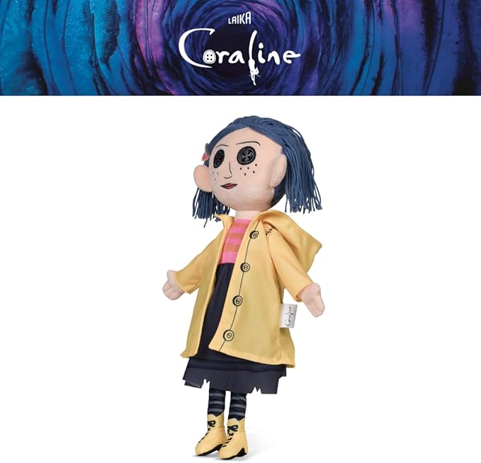 Coraline Cuddle Pillow Plush, Kids Bedding Super Soft Plush Pillow, (Officially Licensed Product) By Franco