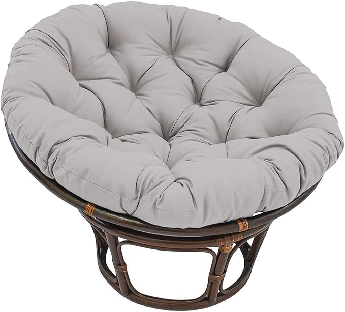 Papasan Round Chair Cushion, Thickened Soft Egg Chair Cushions Replacement, Hanging Swing Seat Pads for Outdoor Indoor Garden Patio (Without Seats)