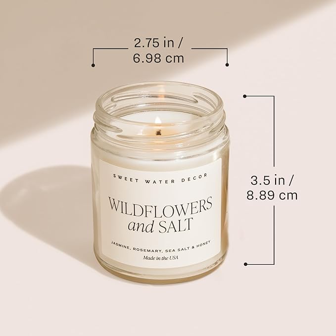 Sweet Water Decor Happy Anniversary Candle - Scented Candle for Home - 9oz Clear Jar with 40 Hour Burn Time, Made in USA - Special Gifts for Him or Her, Milestone Gifts