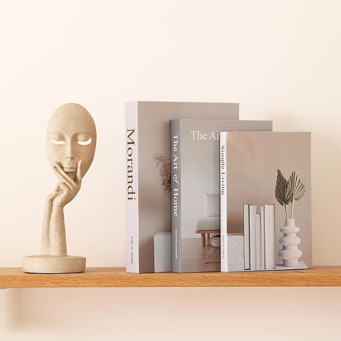 Set of 3 Decorative Books for Home Decor,Stylish Fake Books for Decoration, Aesthetic Decor Books Set for Coffee Table,Bookshelf,Mantel,Living Room,Hotel,Villa Decor,Storage Box for Photos