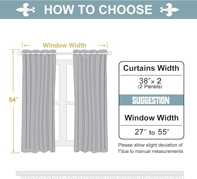 ChrisDowa Grommet Room Darkening Curtains for Bedroom and Living Room - 2 Panels Set Thermal Insulated Blackout Curtains (Cappuccino, 38W x 54L)