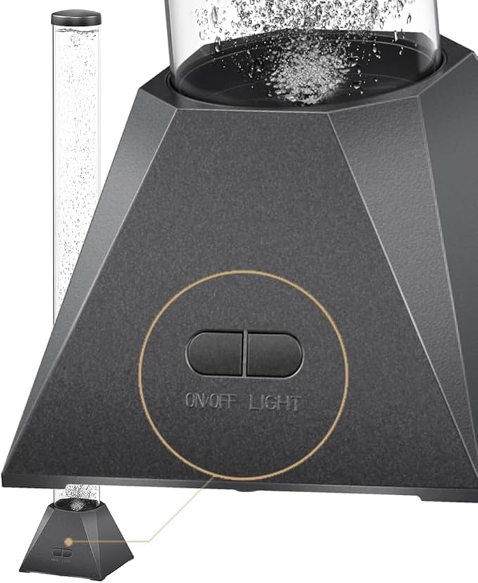 CALOVER LED Sensory Bubble Fish Tube Night Lamp 4Ft with Wall Bracket- Color Changing, Wall-Mountable Aquarium Tank Light for Mood Enhancement, ADHD Autism Relief -Gift for Kids, Men, Women