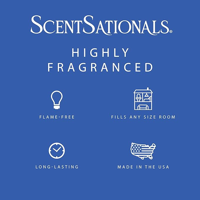 Scentsationals Wax Melts, Wax Cubes Strong Scent - Illusion - Long Lasting Scented Melts for Warmer, 10oz (24-Cubes)